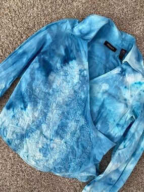 Y2K Tie Dye Blouse